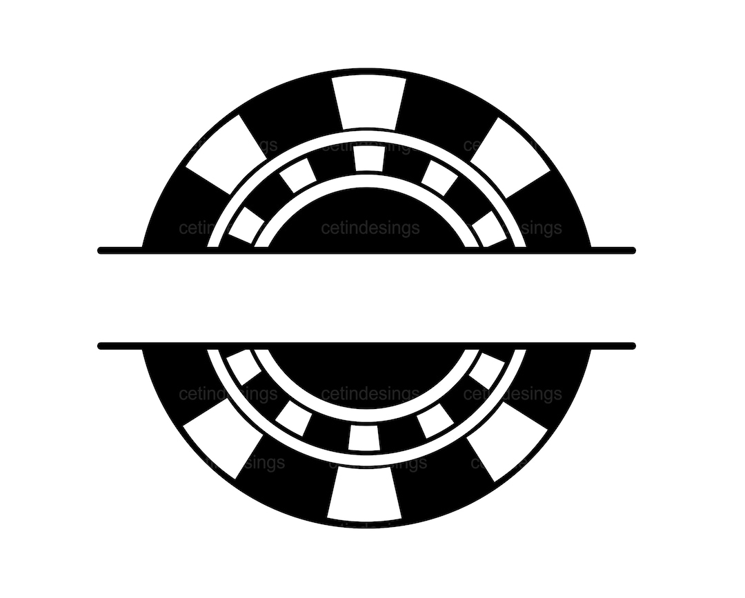 Casino Coin Monogram, Poker Chip Monogram, Svg, Png, Cricut Cut File Etsy