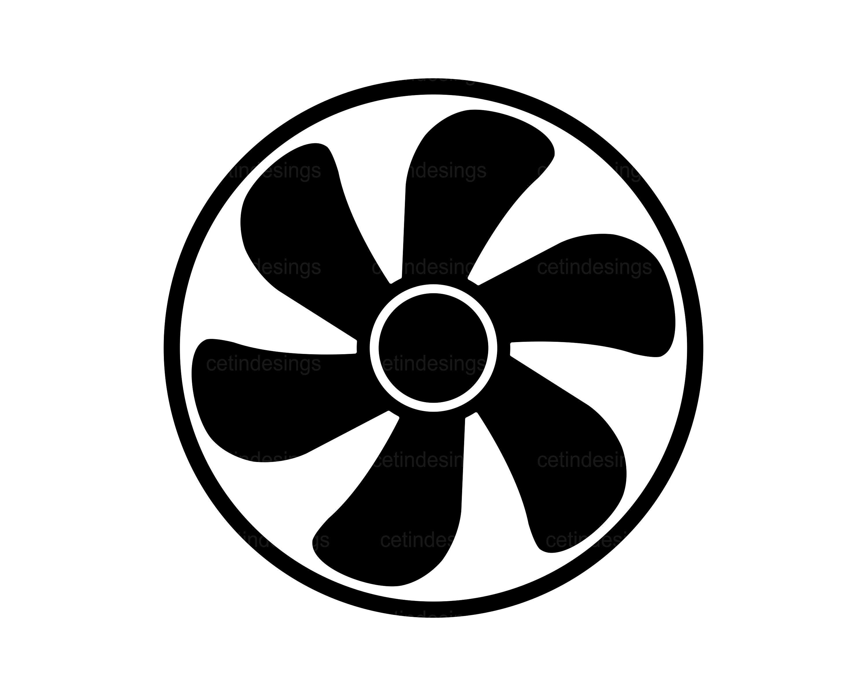 Exhaust Fan Icon. Ventilator Symbol Svg Png Jpg Eps Pdf Etsy Ireland
