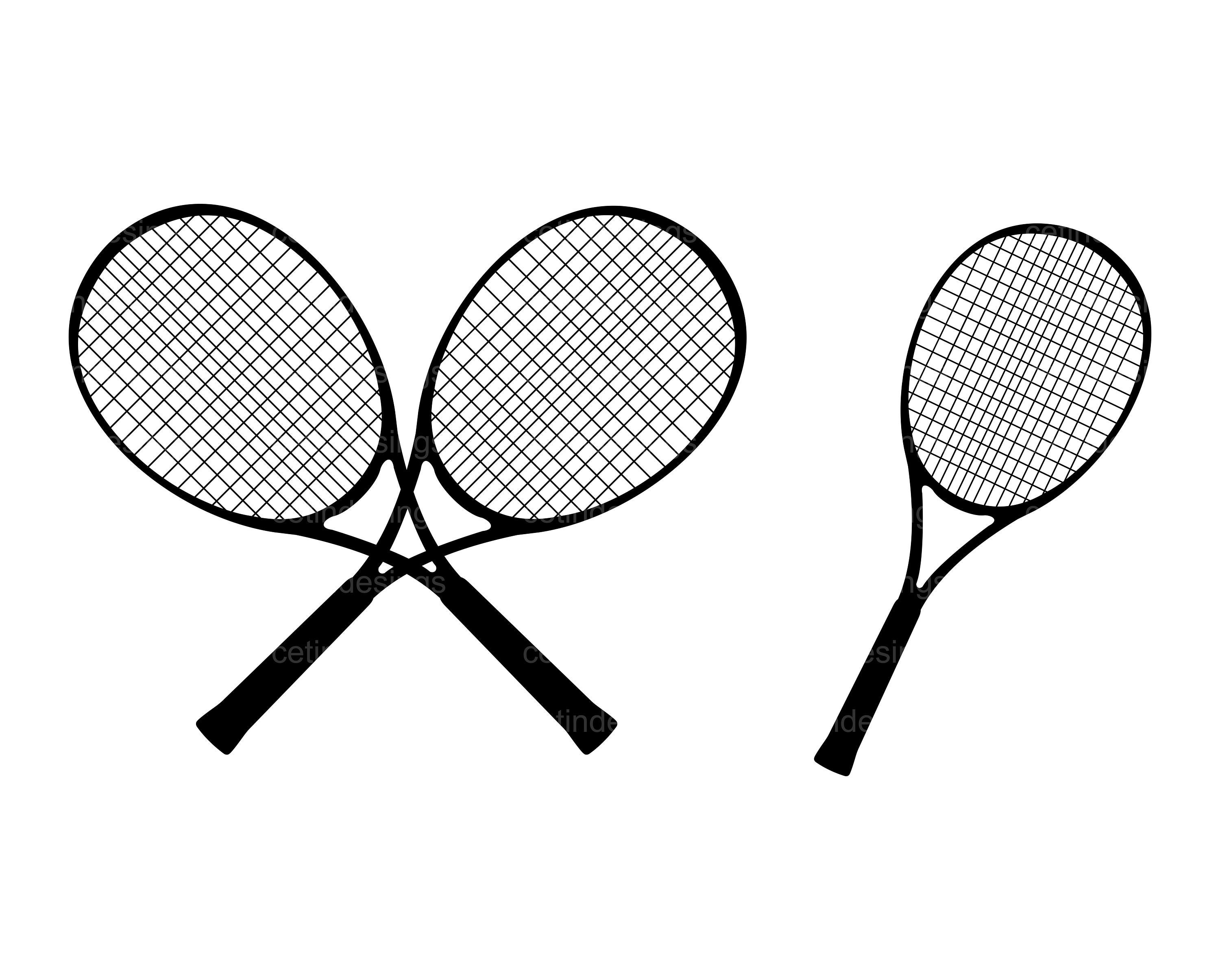 Raquetas de tenis Royalty Free Stock SVG Vector and Clip Art