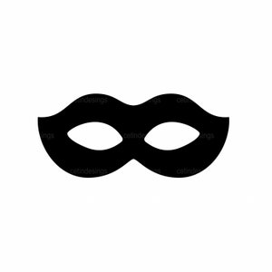 Karneval Maske SVG | Schwarze Gesichtsmaske SVG | Schwarze Maske SVG | Black Mask Cut File