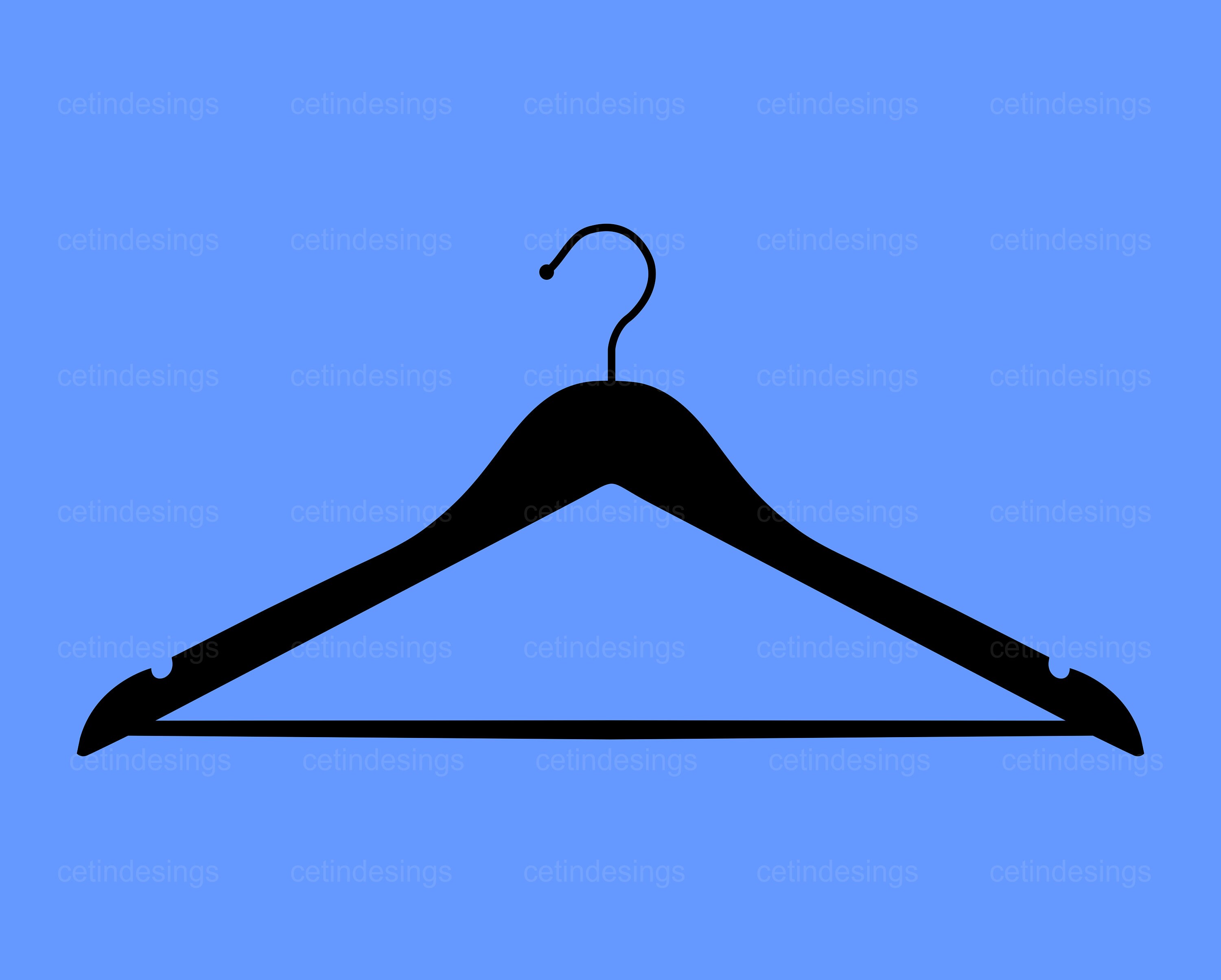 Clothes Hanger Hook Svg Png Jpg Eps Pdf Clipart Vector Etsy