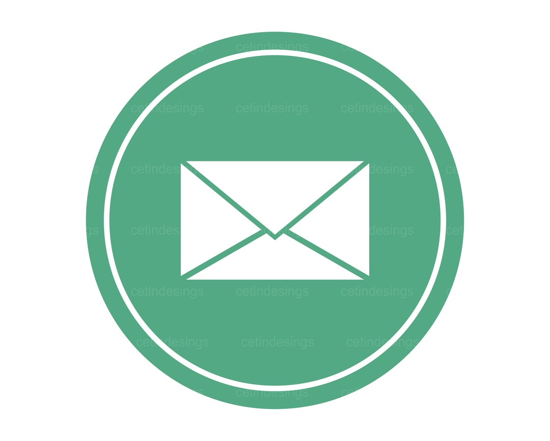 Mail Icon Svg Png Jpg Eps Pdf Clipart Vector Etsy