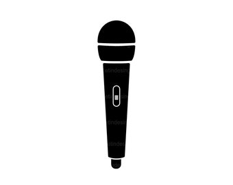 Microphone Svg, Music Svg, Clipart,Cricut Silhouette