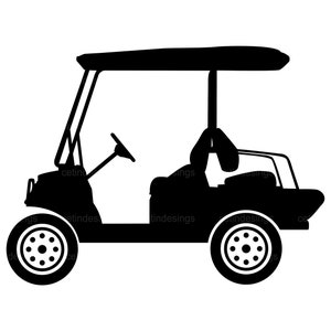 ゴルフ カート SVG、ゴルフ カート Cricut カット ファイル、ゴルフ カート PNG