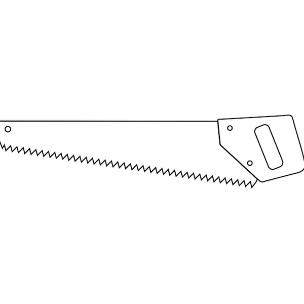 Hand Saw Outline Svg | Hand Saws Outline Png | Hand Saw Outline Cricut Cut File