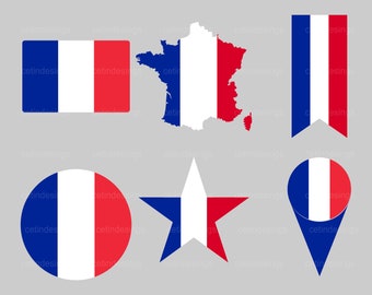 France Flag SVG, Français SVG Cricut Cut File, Country Nation Silhouette Outline Atlas, Scrapbook Clipart Vector Icon - eps ai png jpg pdf