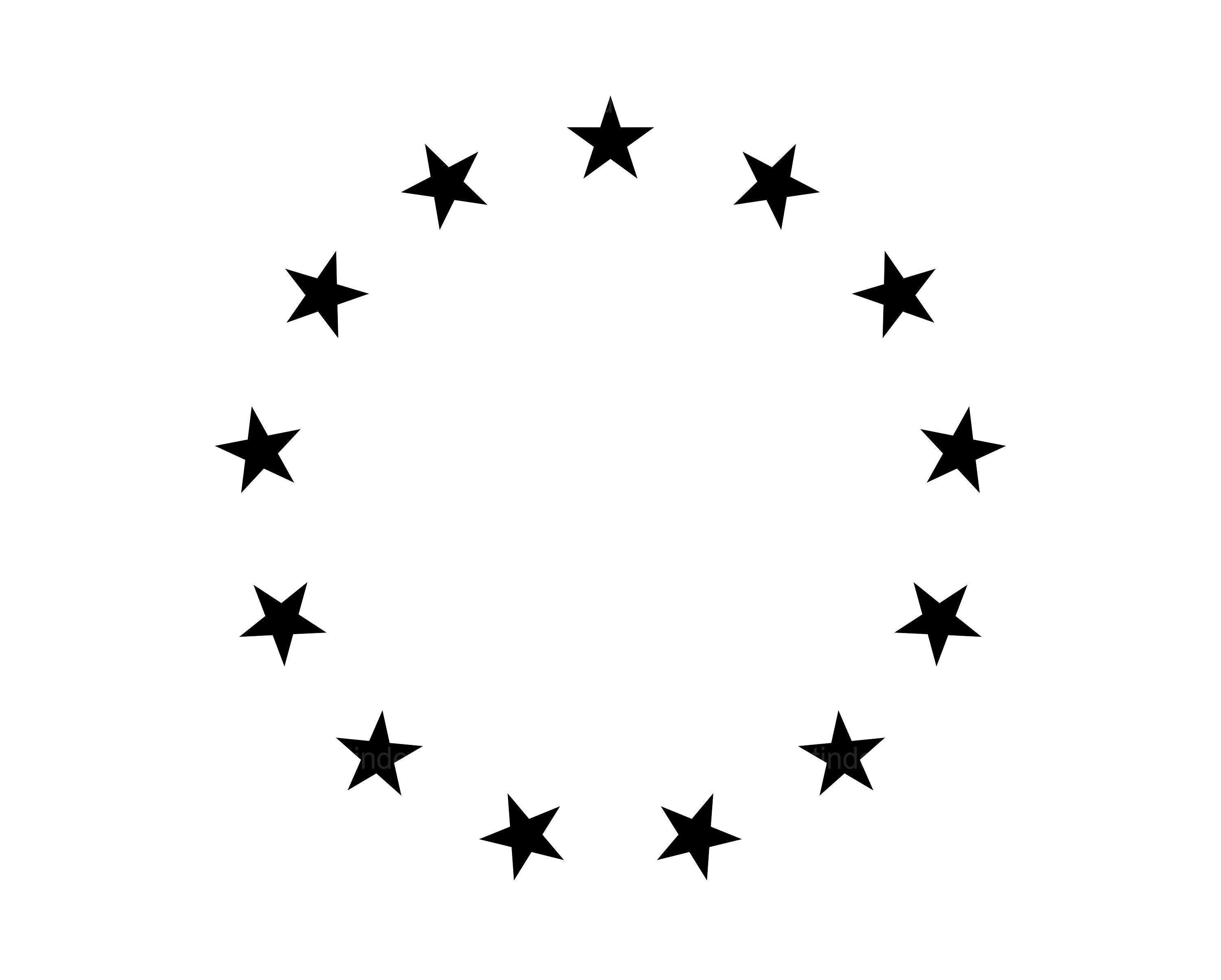 13 Stars In Circle SVG Files, Star Wreath Cut Files