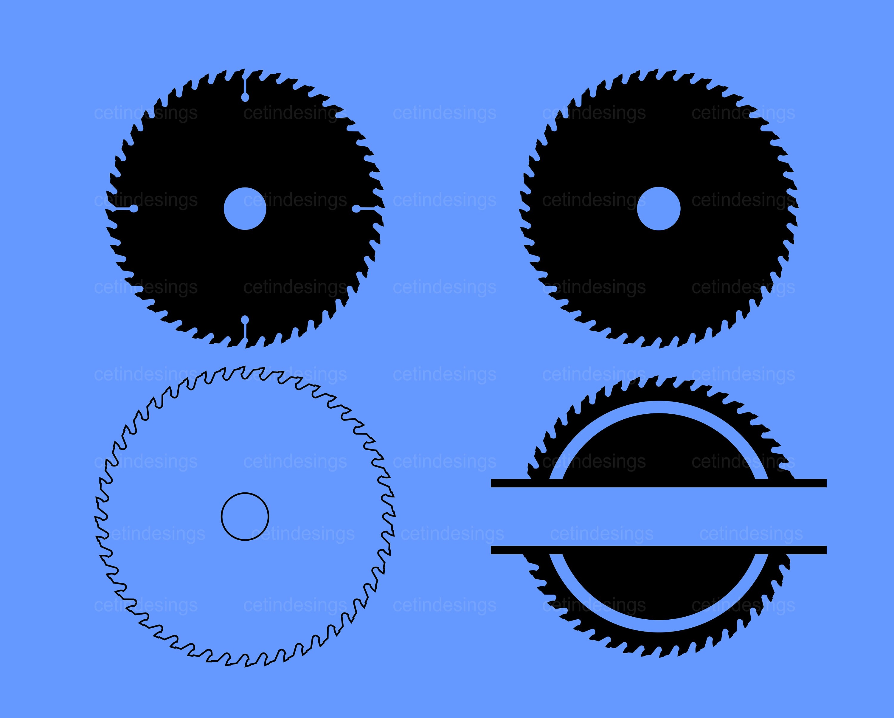 Saw Blade Outline Svg Saw Blade Outline Png Saw Blade Etsy UK