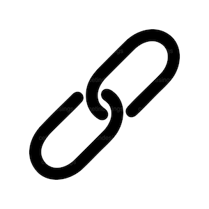 Icono de enlace Svg, Pdf, Vector, Eps, Dxf