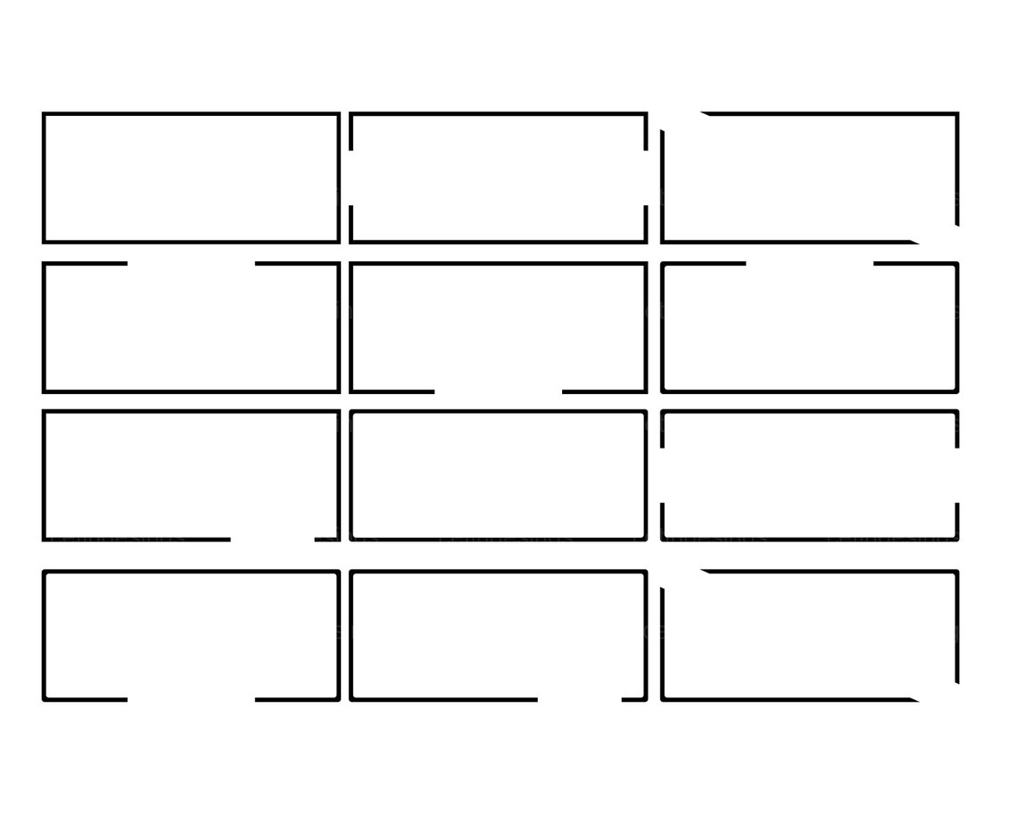 Open Rectangle Shape Svg, Cricut Cut File, Png, Silhouette - Etsy