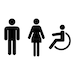 Men and Women Restroom Svg, Bathroom Sign Svg, Wc Sign, Toilet Svg ...