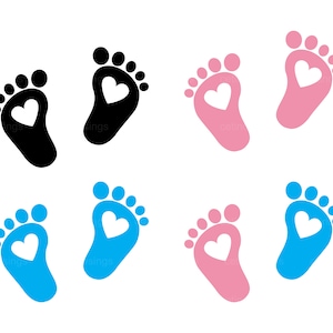 Baby Footprint svg,Baby feet svg,Instant Download,SVG, PNG, EPS, dxf, jpg digital download