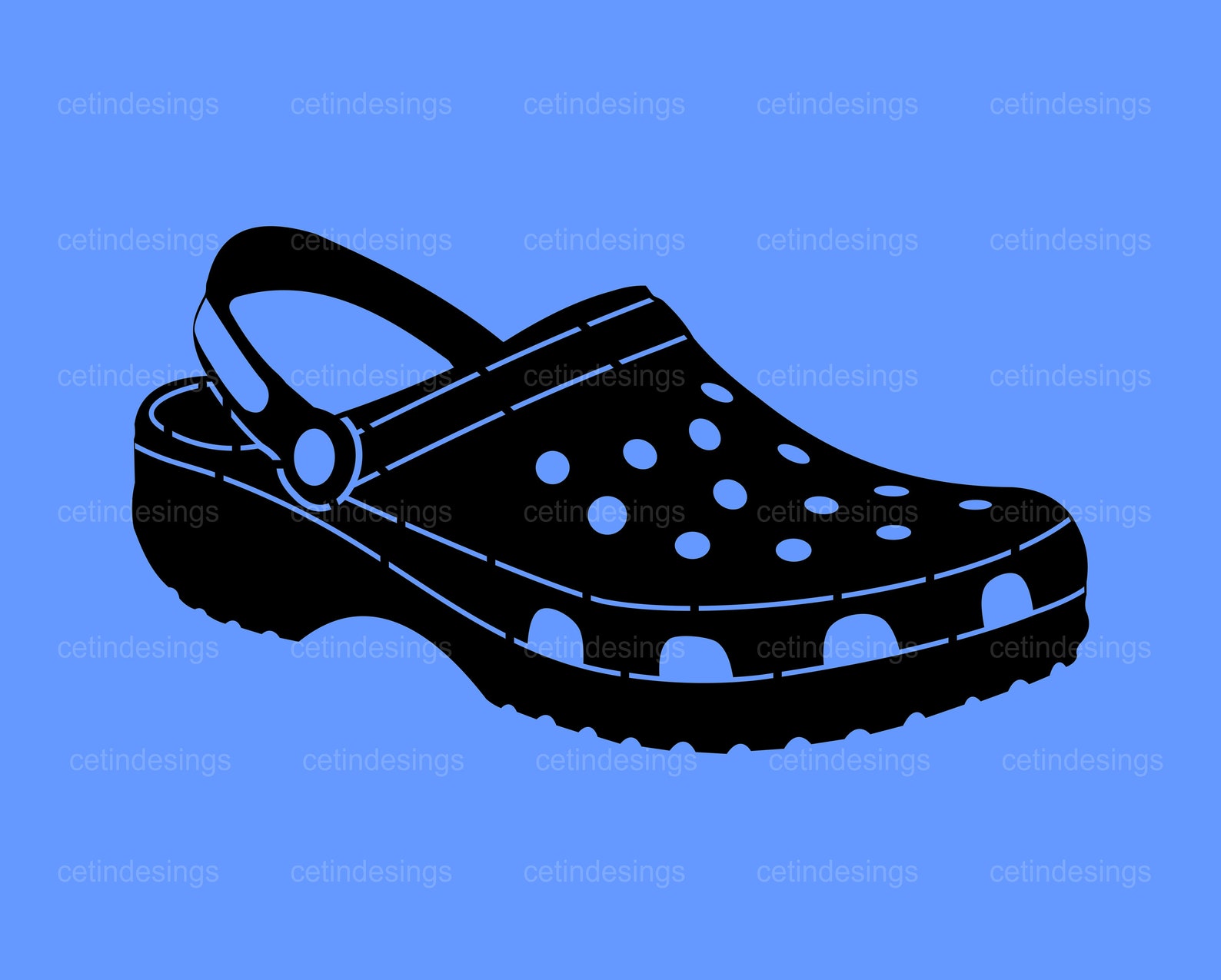 Croc Shoe Cut File Dxf Croc Shoe Svg - Etsy