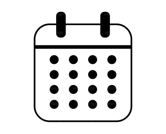 Calendar Icon, Calendar Icon Svg, Calendar Icon Png, Calendar Icon Jpg, Calendar  Icon Eps, Calendar Icon Pdf, Calendar Icon Clipart - Etsy