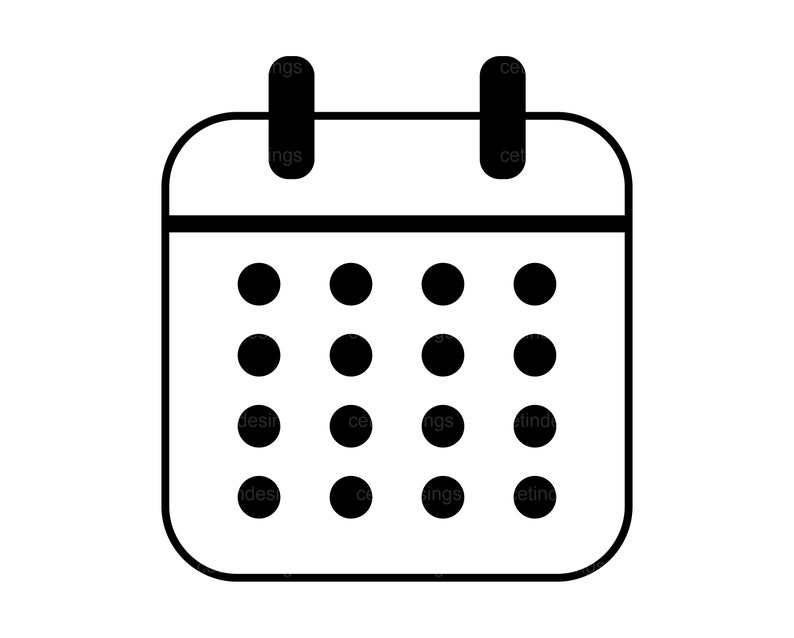 Icona calendario, Icona calendario svg, Icona calendario png, Icona calendario jpg, Icona calendario eps, Icona calendario pdf, Icona calendario clipart immagine 1