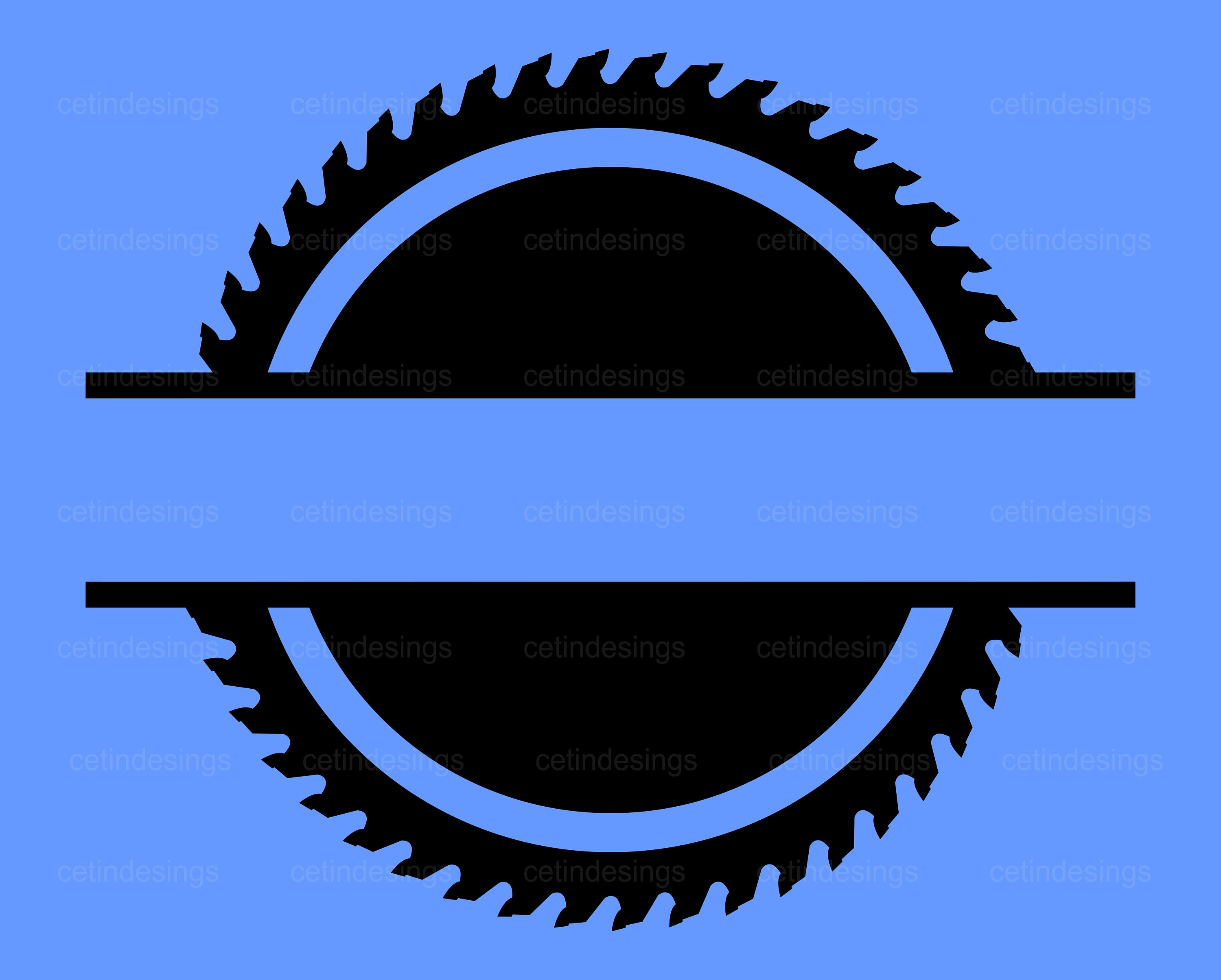 Saw Blade Outline Svg Saw Blade Outline Png Saw Blade Etsy UK