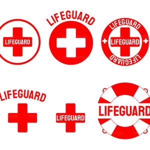 Red Lifeguard Bundle Svg |  Lifeguard Svg |  Lifeguard Png |  Lifeguard Cricut File |  Lifeguard Cut File