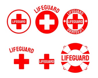 Red Lifeguard Bundle Svg |  Lifeguard Svg |  Lifeguard Png |  Lifeguard Cricut File |  Lifeguard Cut File