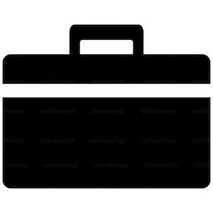Icône de porte-documents Svg - Porte-documents SVG - Fichier de découpe de porte-documents - Silhouette de porte-documents