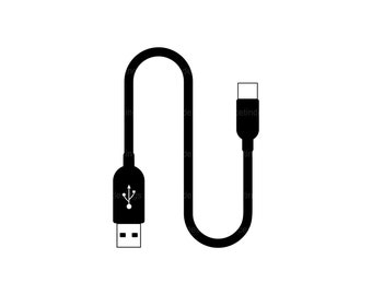 Phone Charger Svg, USB cable svg, Type-C cable svg, Micro-USB Svg, png, jpg, eps, pdf, dxf, cut file, vector, clipart