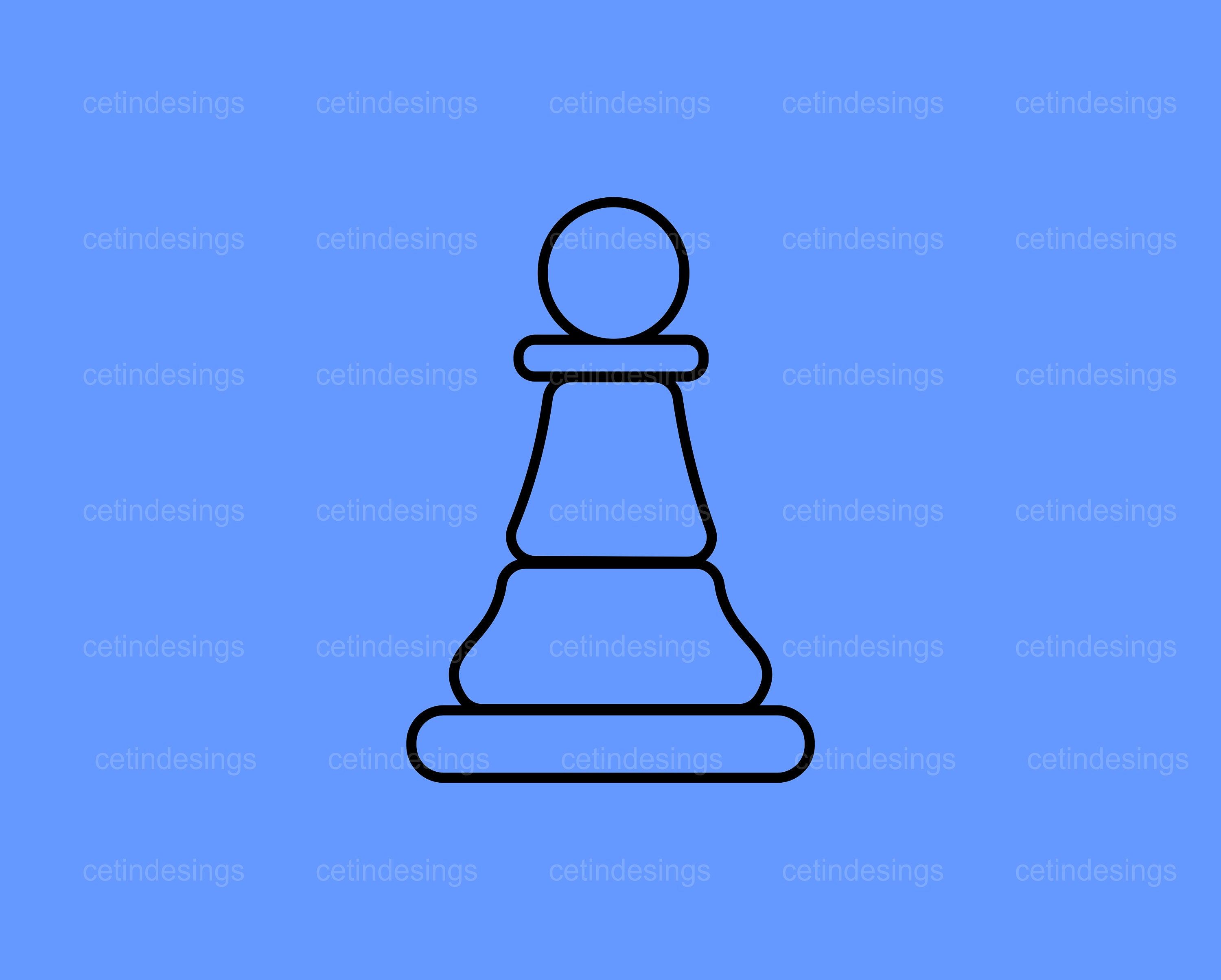 Chess Pieces Icon Set Svg Png Jpg Eps Pdf Clipart Vector 