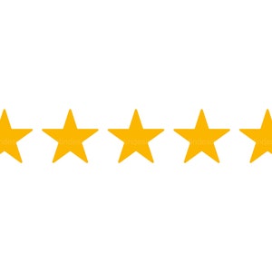 5 Sterren Review SVG, Vijf Sterren Png, 5 Sterren Svg, Waardering svg