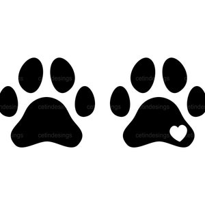 Paw svg, Paw Print png, jpg, eps, pdf, vector, clipart, gesneden bestand