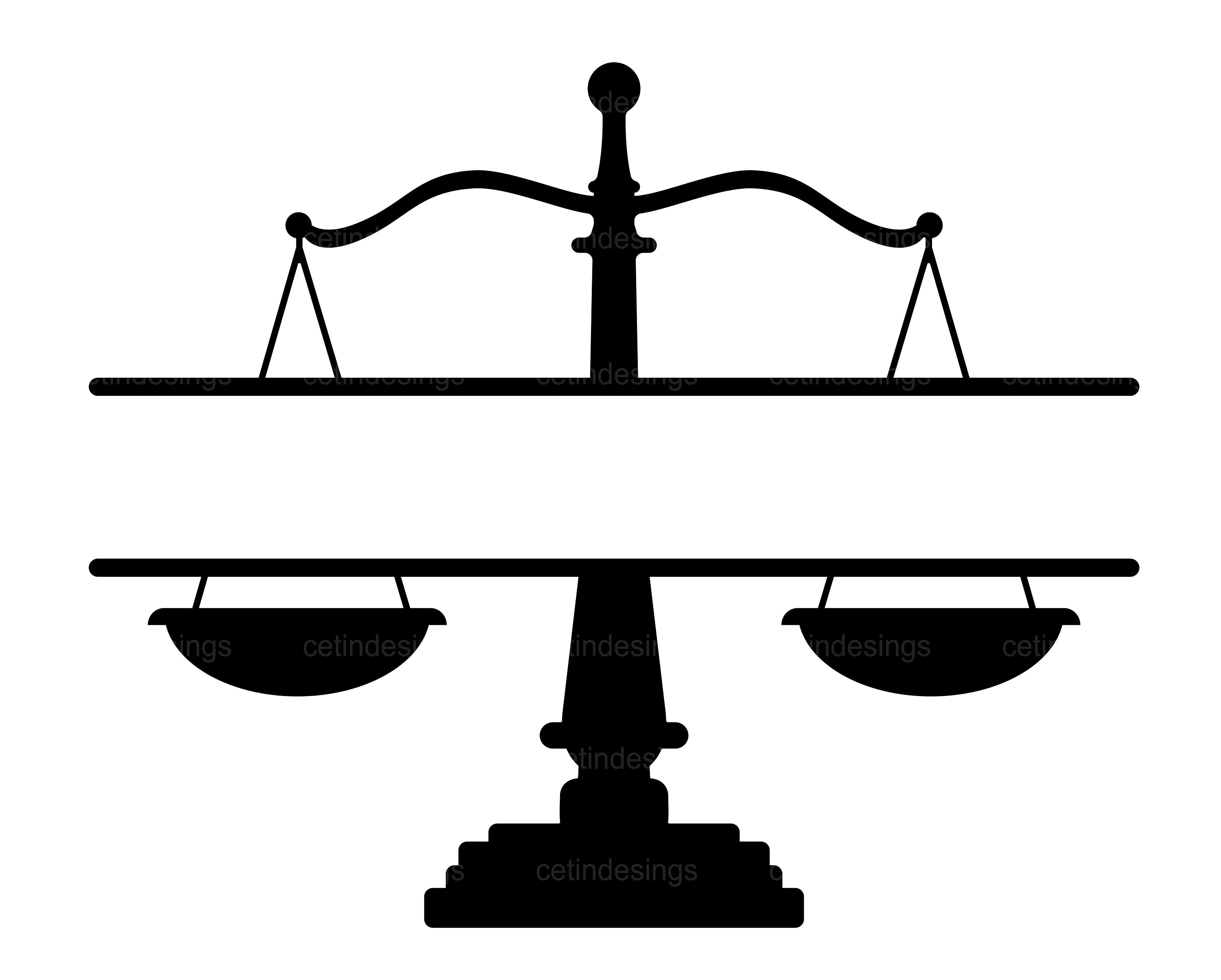 Justice Scales Split Monogram Svg Png Law Scales Name Frame Etsy