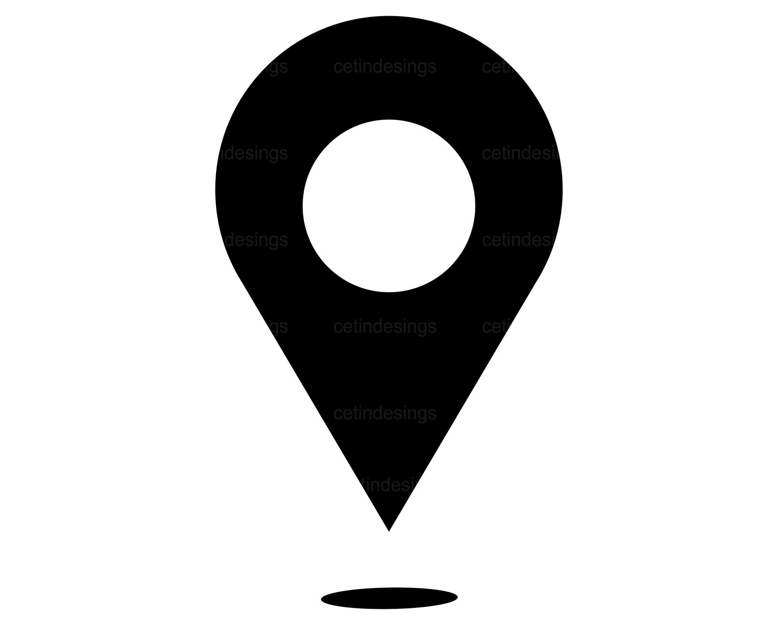 Map Pointer Flat Icon Svg, Png, Jpg, Eps, Pdf, Clipart, Vector - Etsy