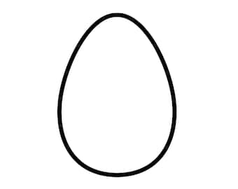 Easter Egg Outline Svg / Plain Easter Egg Outline Svg / Easter Egg Outline Cut File / Easter Egg Outline Png