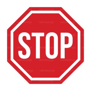 Stop Sign SVG, Road Sign PNG, Stop Sign Vector Download Files
