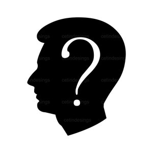 Menschliches Gesicht mit Fragezeichen svg - Man Face Question Mark Png