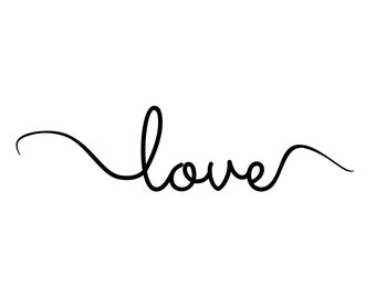 Love Svg | Love Cut File | Wedding Svg | Valentine's Day Svg | Hand Lettered Svg