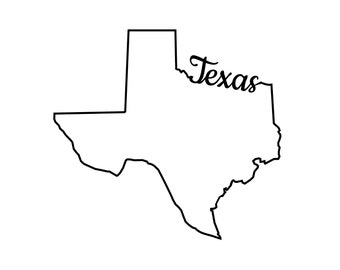 Texas Outline SVG Files | Texas Cut Files | United States of America ...