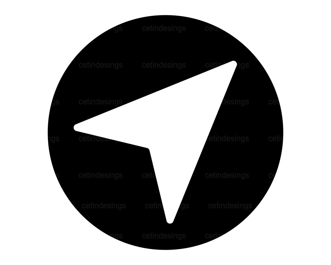 Navigation Icon Svg Png Jpg Eps Pdf Clipart Vector - Etsy
