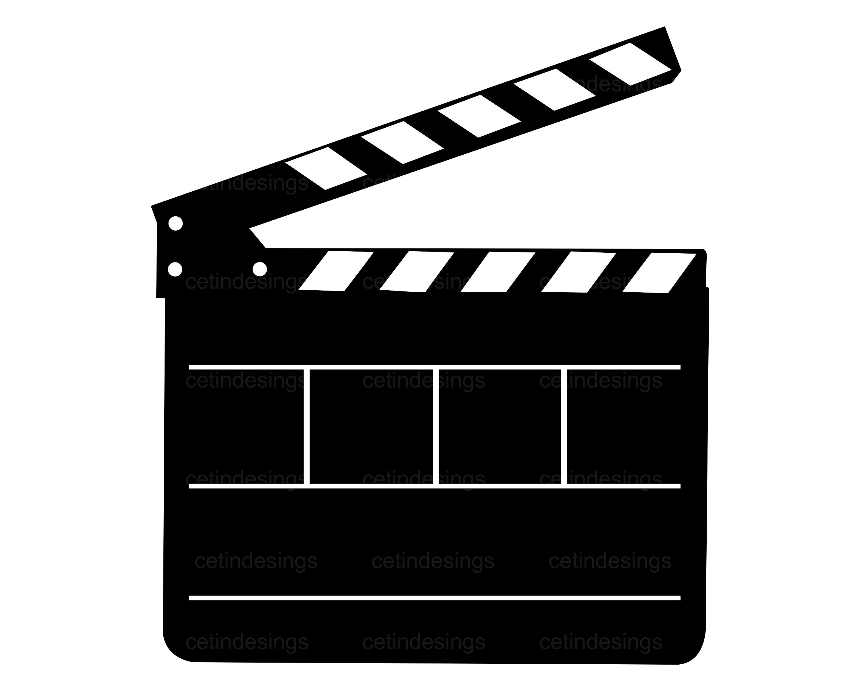 Clapper Clipart - Etsy