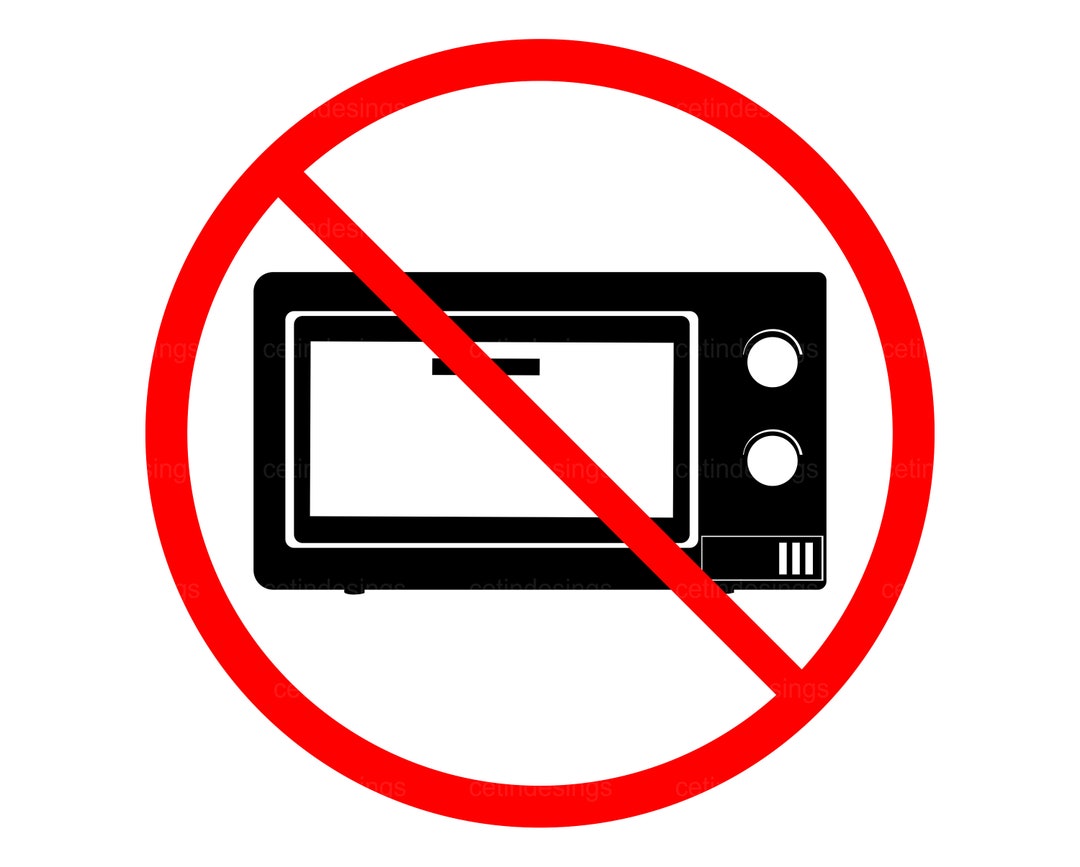 No Microwave Icon, No Oven Sign Svg, Png, Jpg, Eps, Pdf, Clipart