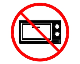 電子レンジ禁止アイコン、オーブン禁止サイン svg、png、jpg、eps、pdf