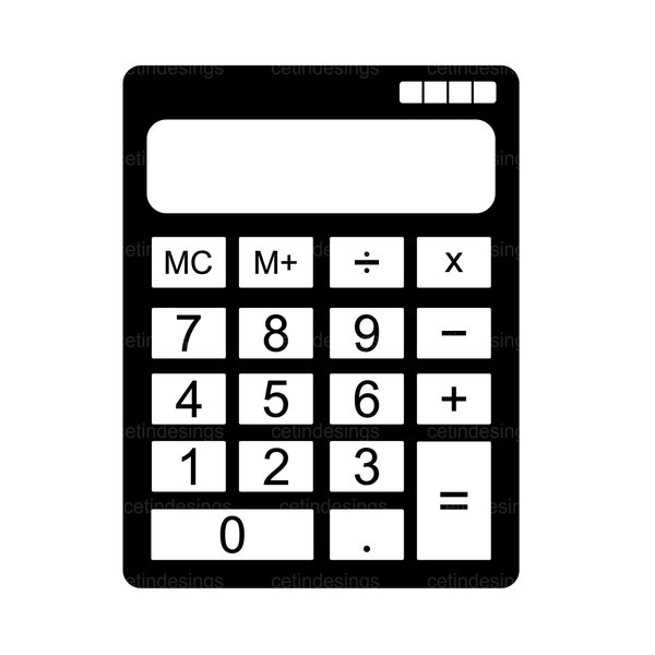Calculator Svg - Etsy