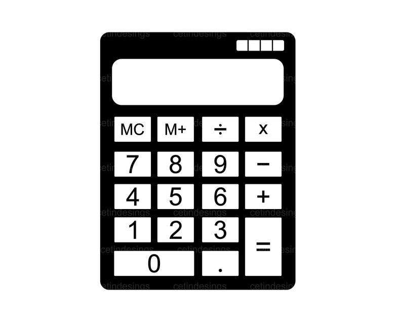 Calculator Svg, Calculator Cricut Cut File, Calculator - Etsy