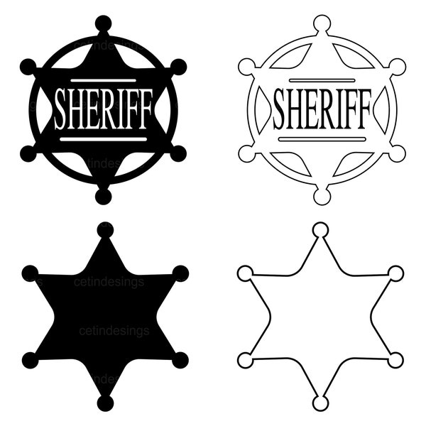 Sheriff Star Svg , Sheriff Badge Svg, Police Vector,  Sheriff Star Svg, Sheriff Star Png, Sheriff Star Clipart