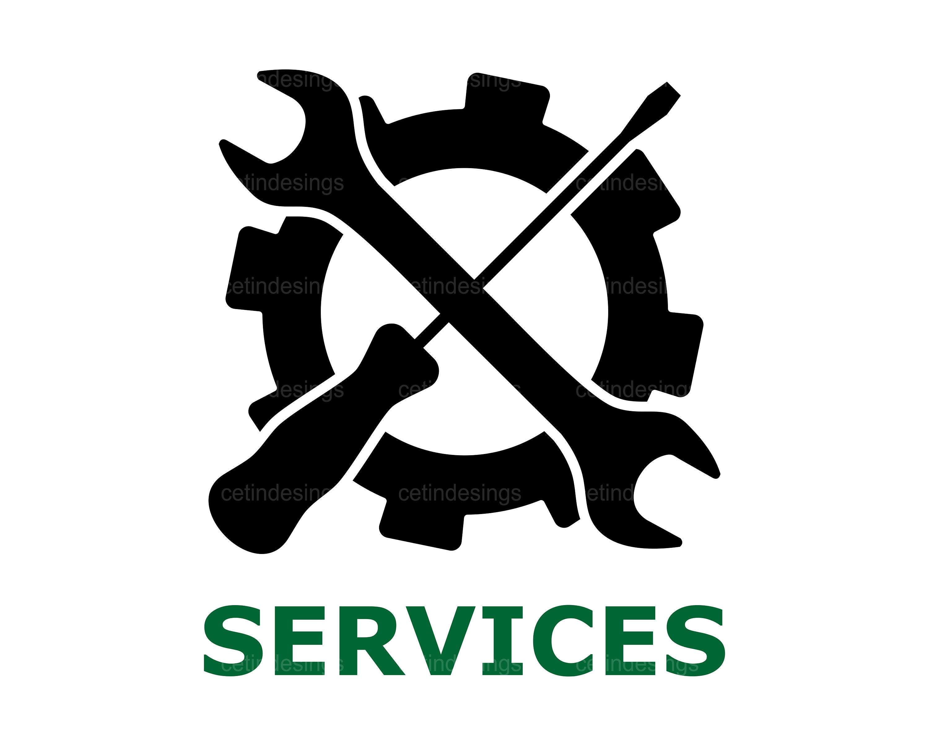 Services Icon Mechanic Logo Svg Tools Vector Services Svg Etsy Australia