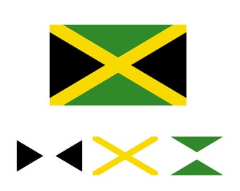 Jamaica Flag  Svg, Jamaica Flag Png, Jamaica Flag Layered Cricut Cut File, Sublimation Designs