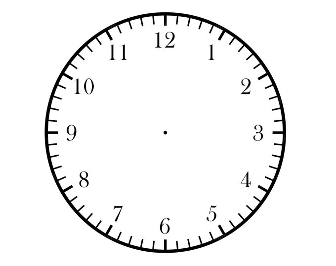 Clock Face Svg, Clock Face Template Dxf, Clock Face Png, Clock Face ...