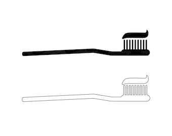 Toothbrush with toothpaste icon, Toothbrush svg, Toothbrush png, Toothbrush jpg, Toothbrush eps, Toothbrush pdf, Toothbrush vector