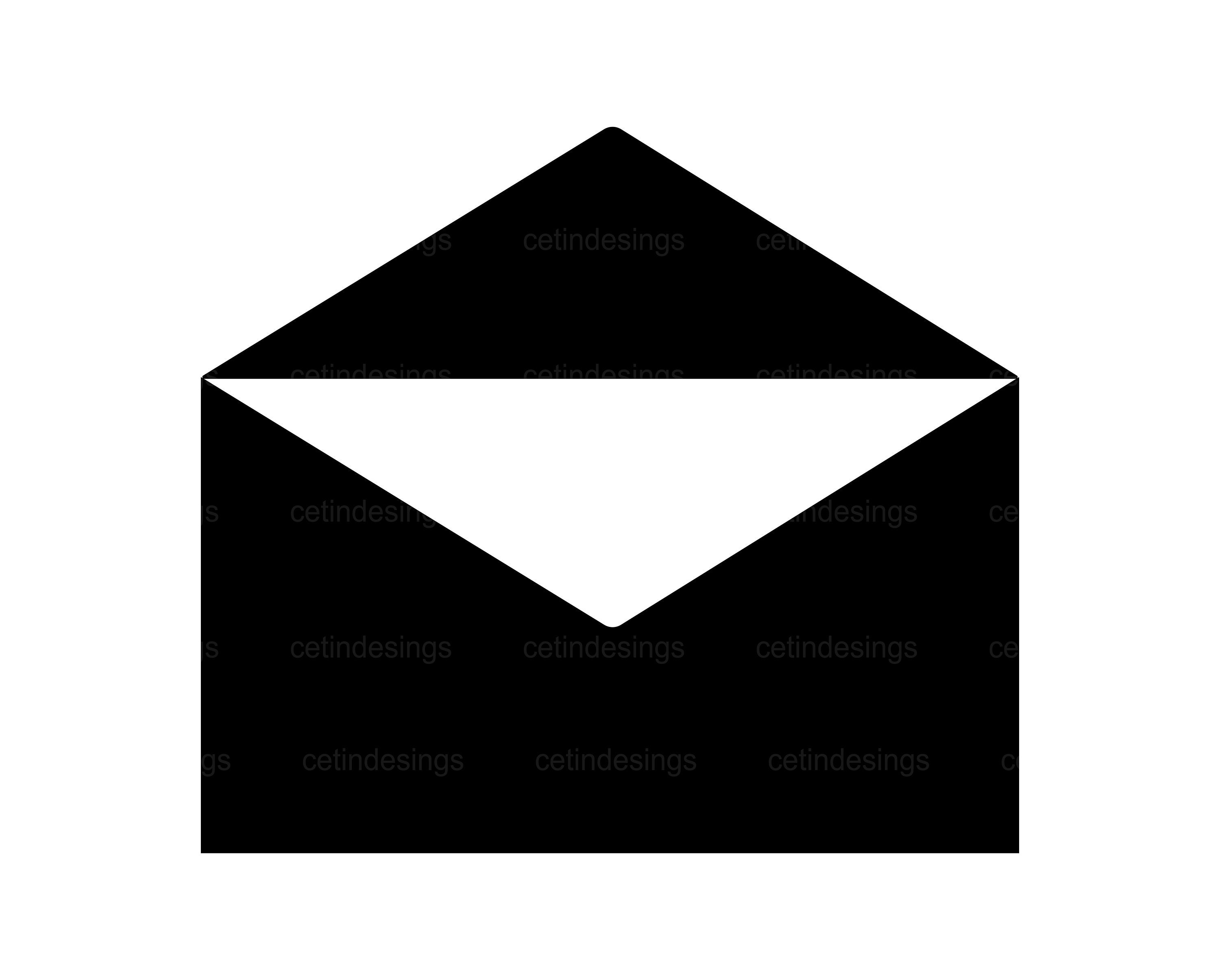 Email Icon Opened Mail Envelope Svg Png Jpg Eps Pdf Etsy