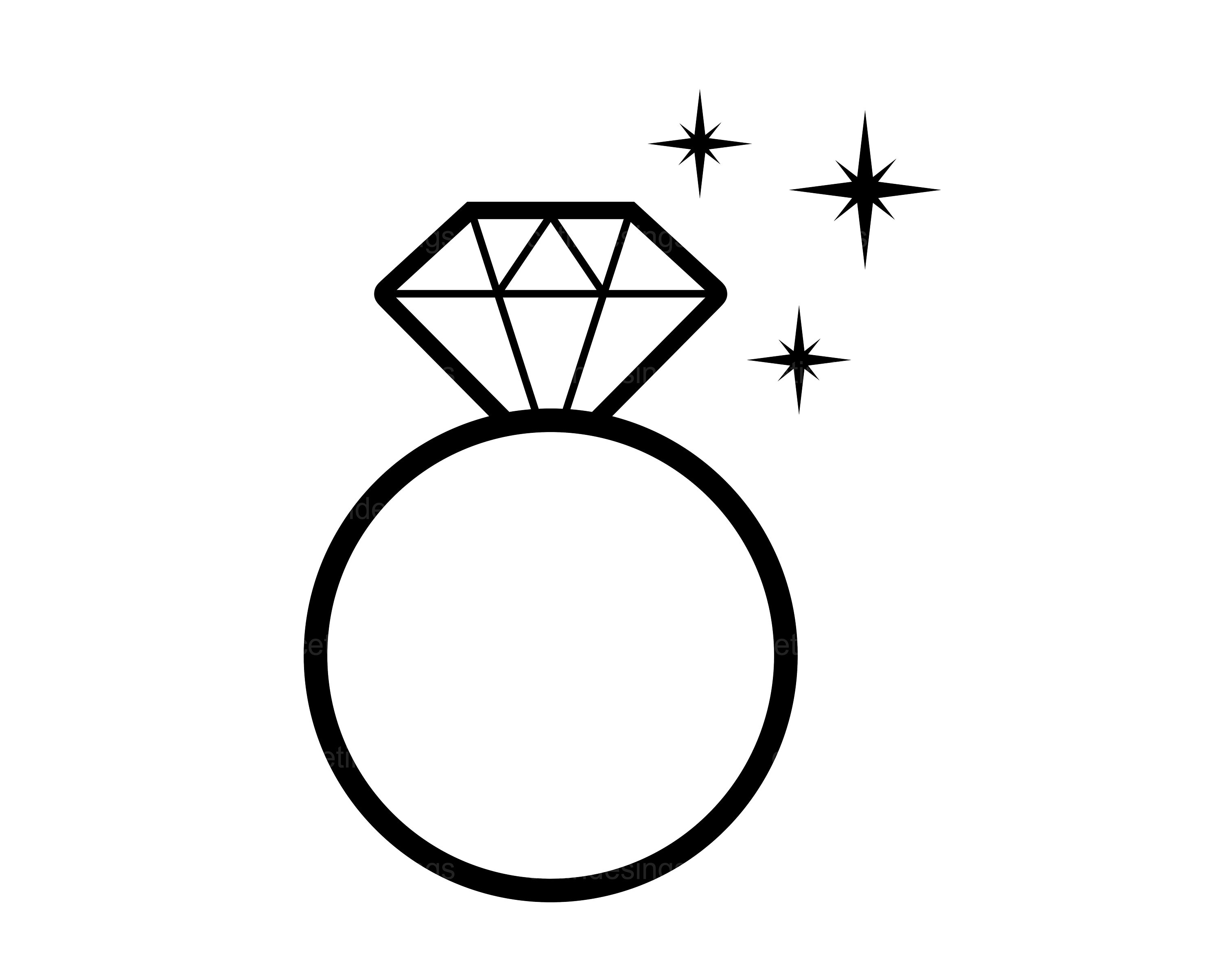 Diamond Ring Jewel Outline From Top View Svg Png Icon Free Download  (#35522) - OnlineWebFonts.COM