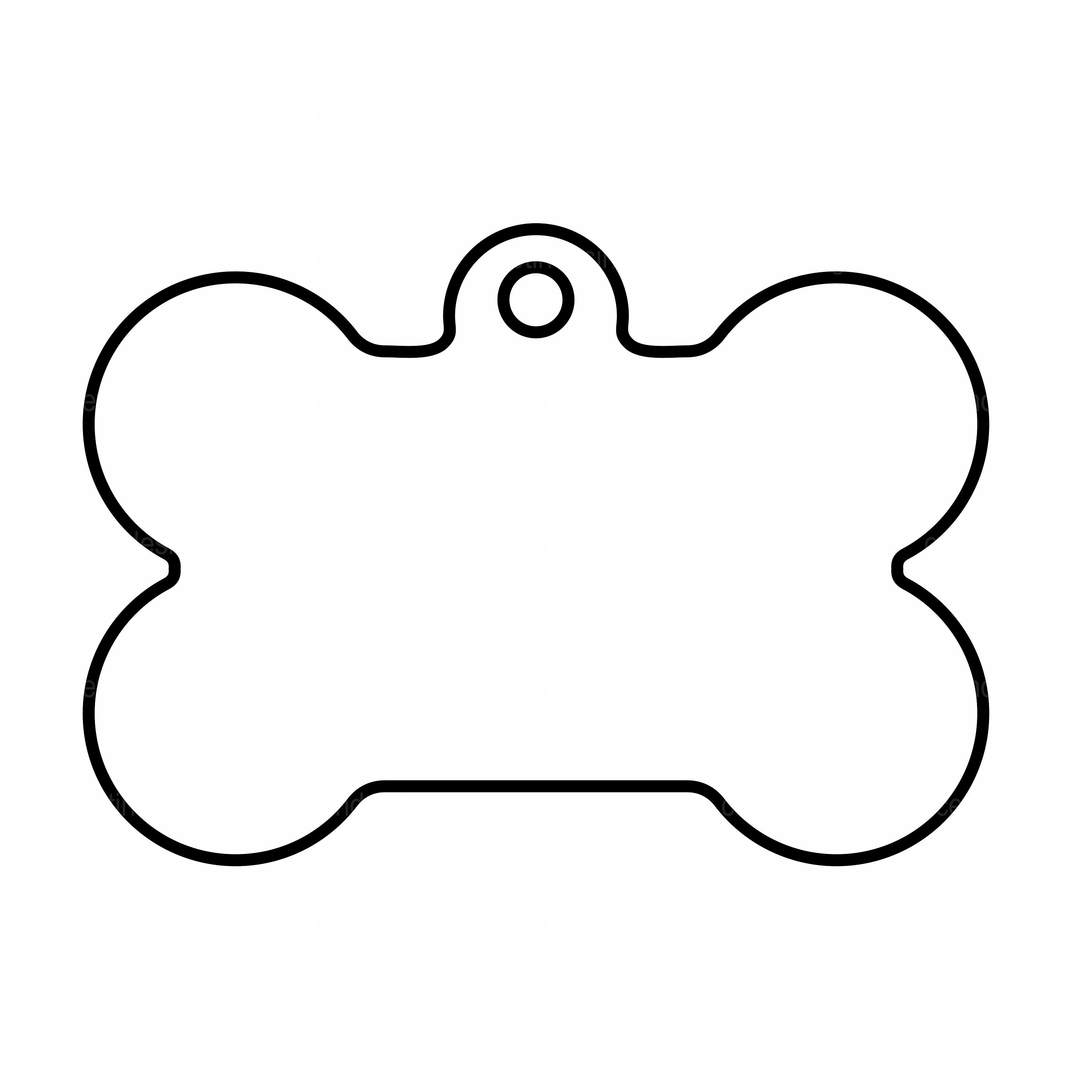 Blank dog tag SVG, PNG, PDF, dog tags blank svg, dog tag Cricut