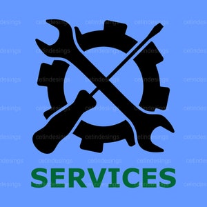 Services icon, Mechanic Logo Svg, Tools Vector, Services svg, Services png, Services jpg, Services eps Wrench Screwdriver clipart image 2