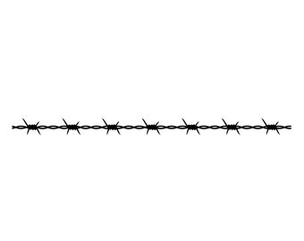 Printable Barb Wire Stencil